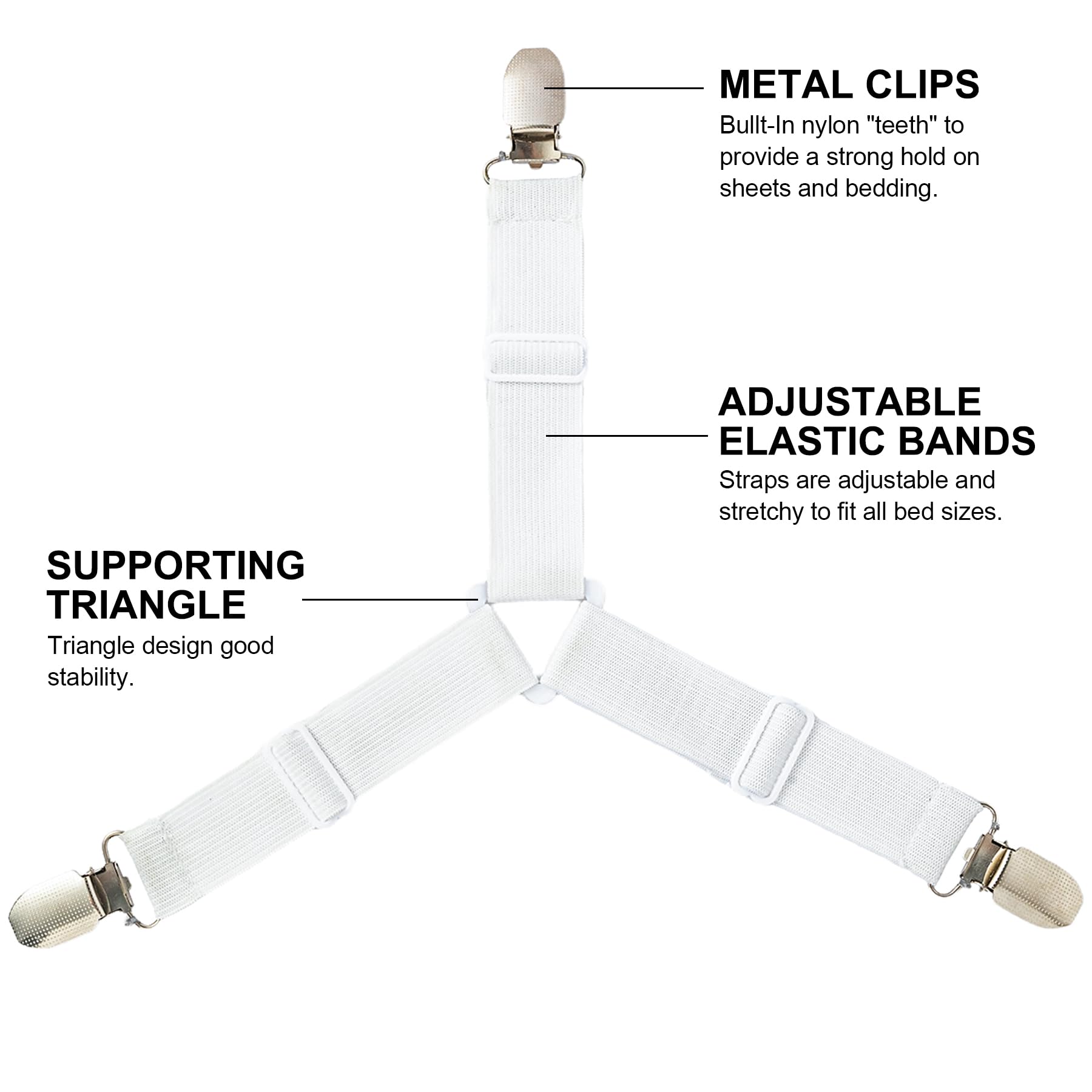 Clips de metal Jie Tiansha para sujeción firme en las esquinas