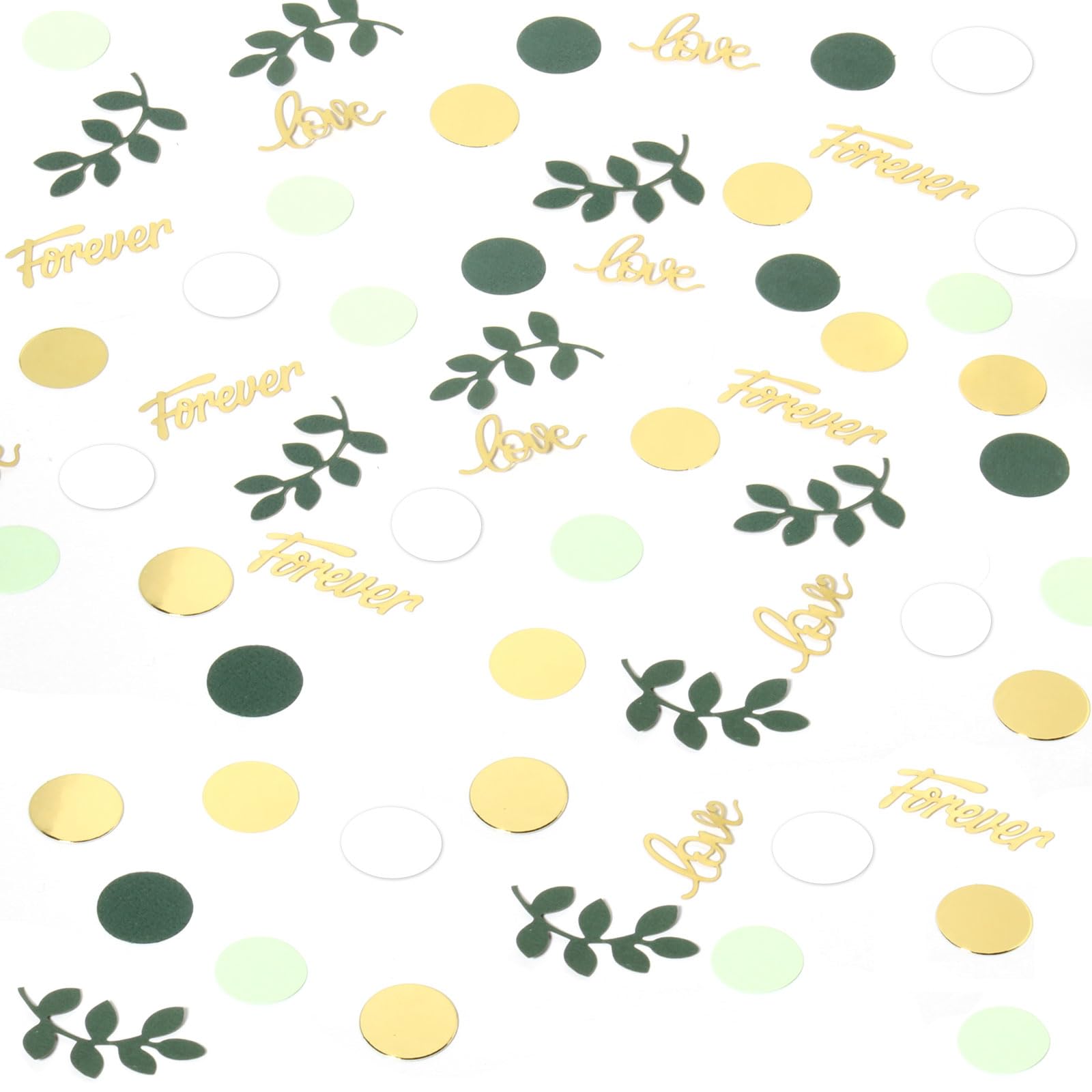 Confeti JNXCYQ con círculos dorados para brillo festivo