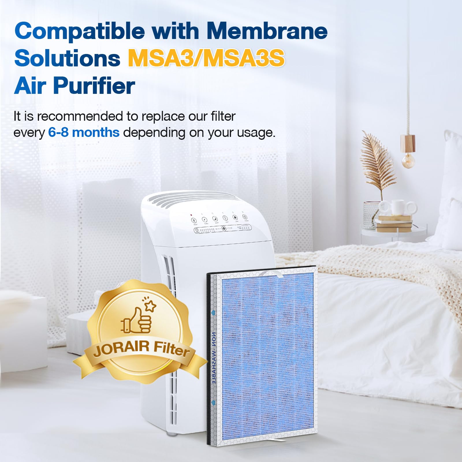 Filtro de carbono activado JORAIR MSA3S reduce olores