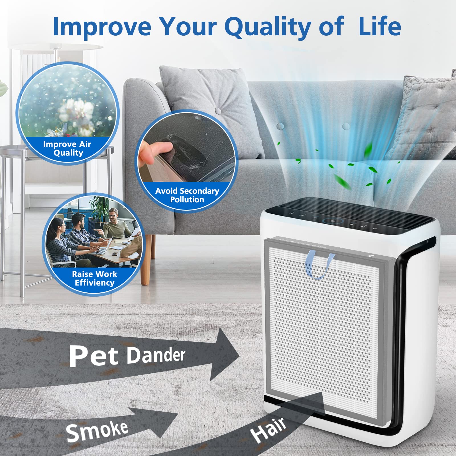 Purifica el aire diario en el hogar con Vital 200S.