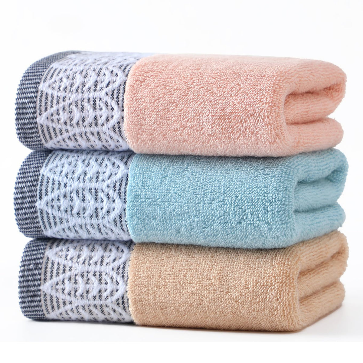 Toallas de mano JUIEYIR con hojas de arce en azul, absorbentes y suaves para secar las manos