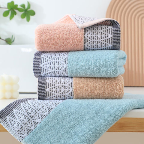 Toallas de mano JUIEYIR en rosa con hojas de arce, ideal para rostro y manos