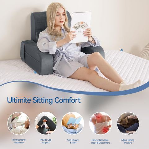 Kayfia almohada de lectura adaptable para leer, trabajar o jugar.