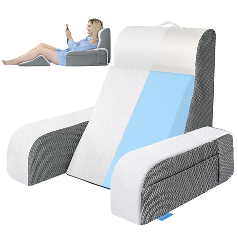 Kayfia almohada de lectura con dorso ergonómico para soporte cómodo al leer