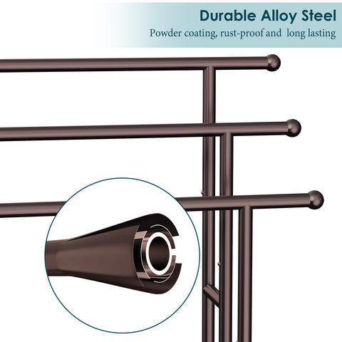 Kayfia porta-toallas de pie combina robustez y estilo en cuartos húmedos