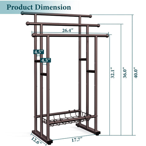 Kayfia porta-toallas de pie es fácil de montar y mover según la zona de la ducha