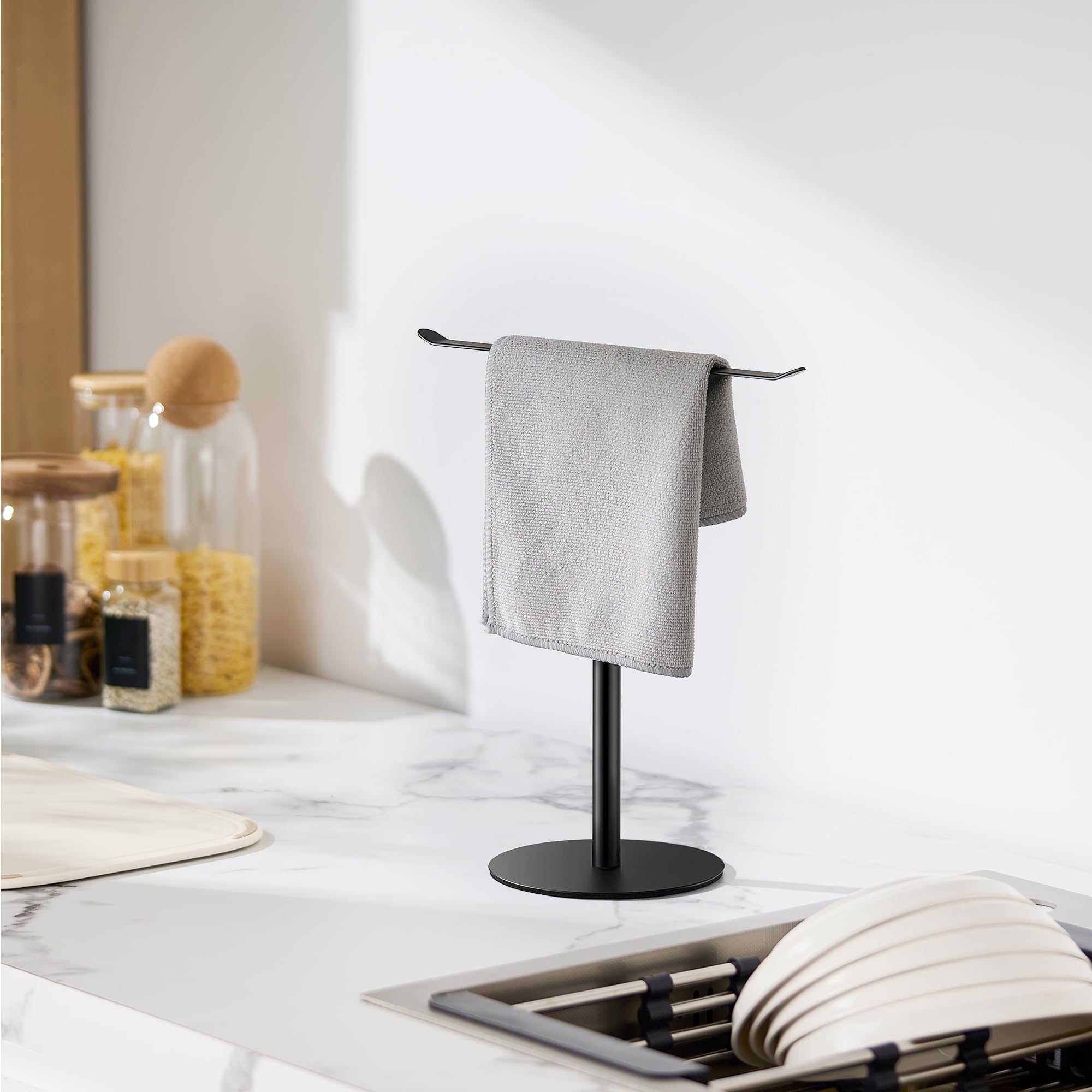 Keepmisc dimensiones vertical horizontal, espacio conveniente para toallas en encimera.