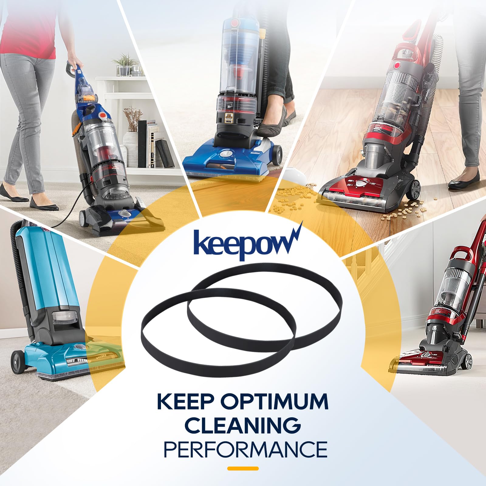 KEEPOW correa para Hoover 562289001, compatibilidad amplia con WindTunnel y WindTunnel 2/3.