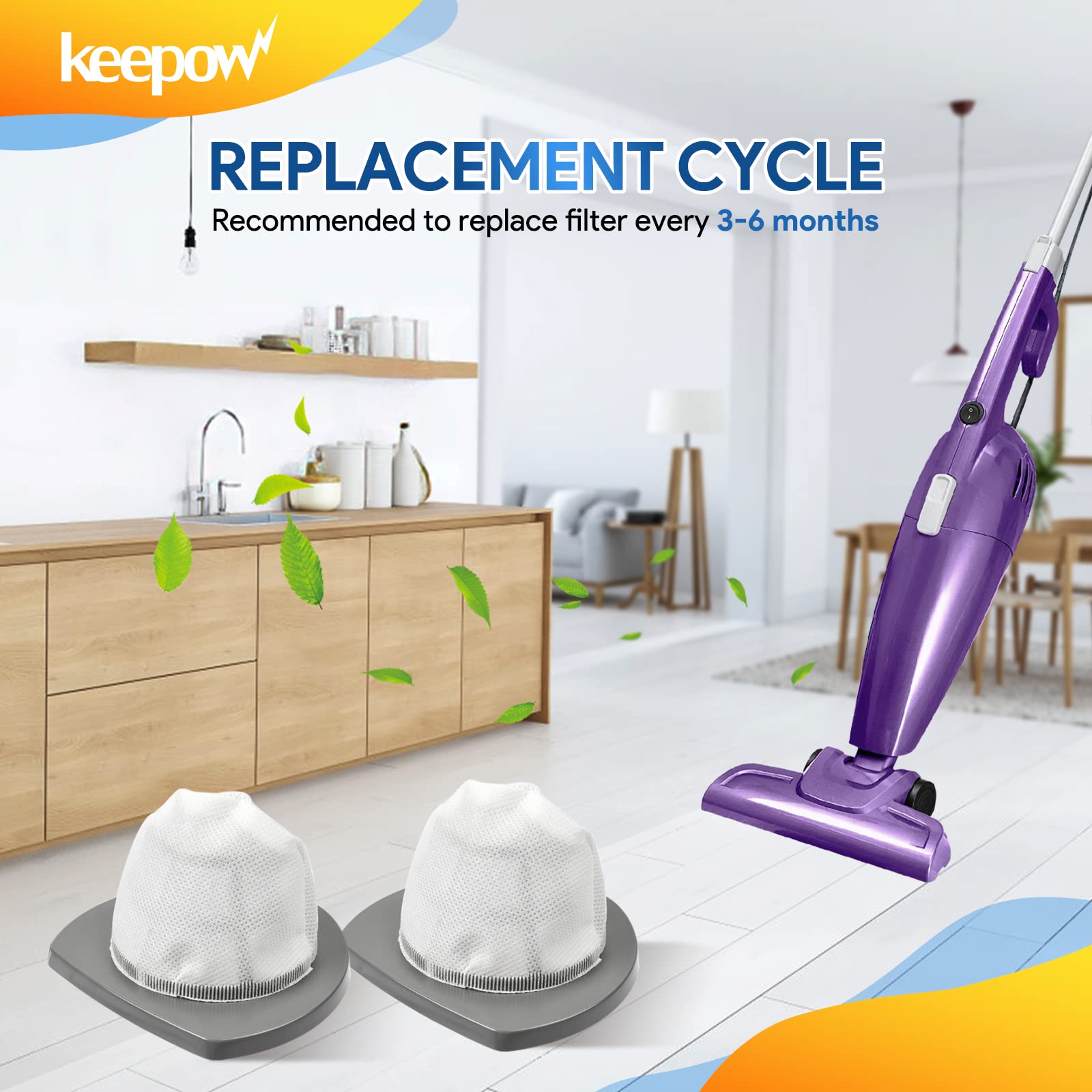 KEEPOW kit de filtros para 2033-2039, solución completa para mantener la succión.