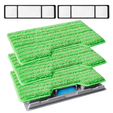 KEEPOW pads reutilizables para mop, kit de recambios para uso prolongado.