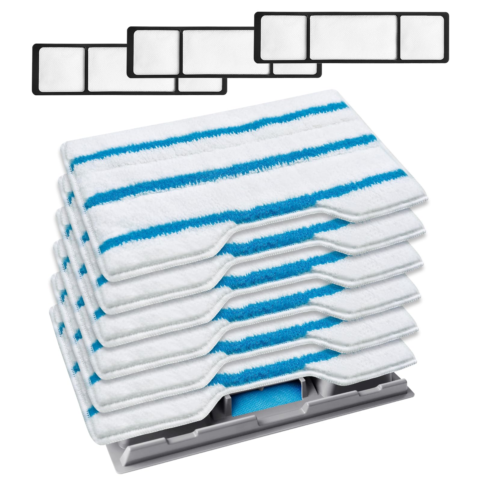 KEEPOW almohadillas reutilizables para mop Shark VM252, limpieza eficiente y ecológica.