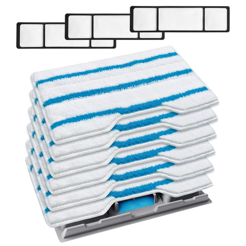 KEEPOW almohadillas reutilizables para mop Shark VM252, limpieza eficiente y ecológica.