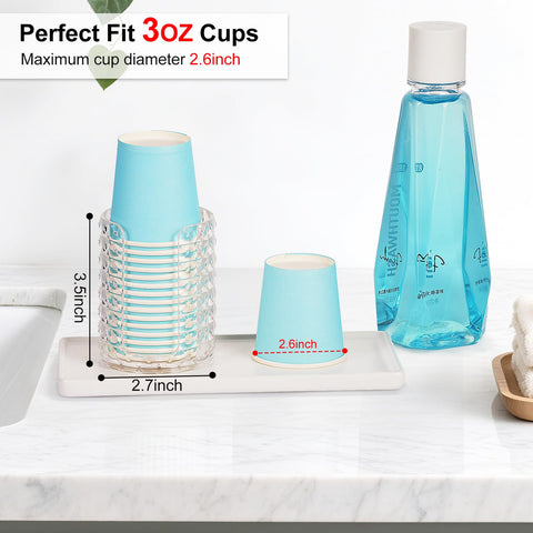 KIMERSE dispensador compacto para encimera que ahorra espacio en baños pequeños.