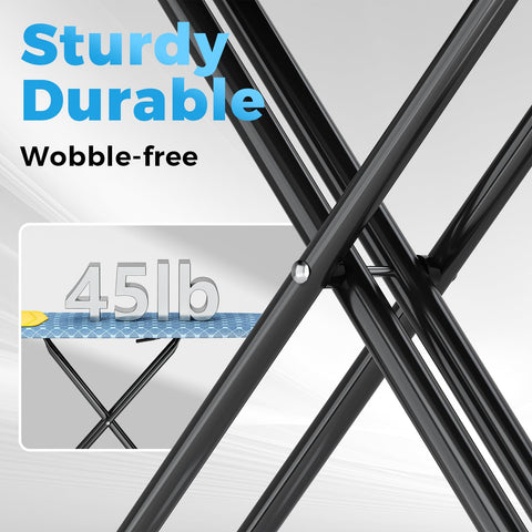 Kingboard base de metal ofrece estabilidad durante el planchado.