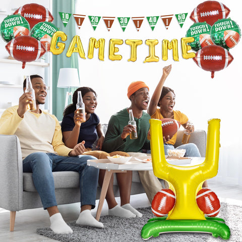 Kit de decoraciones futbol instrucciones simples para montaje seguro.