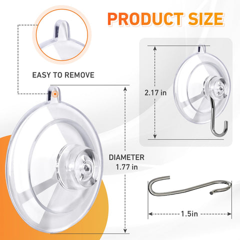 Gancho de acero inoxidable KORCCI acoplado a ventosa para uso diario fiable.