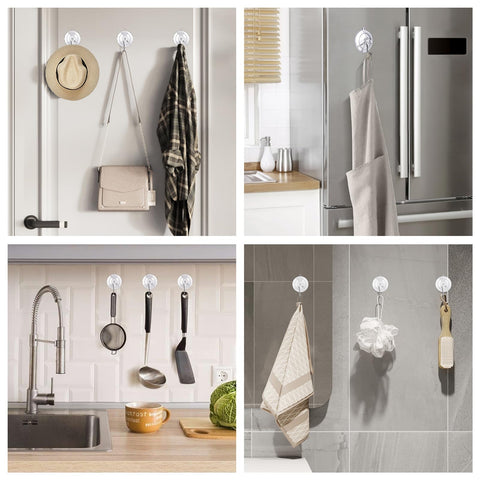 KORCCI gancho ventosa colgando toallas para baño ordenado.