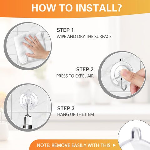 Ventosa KORCCI en cocina, solución para utensilios y paños.