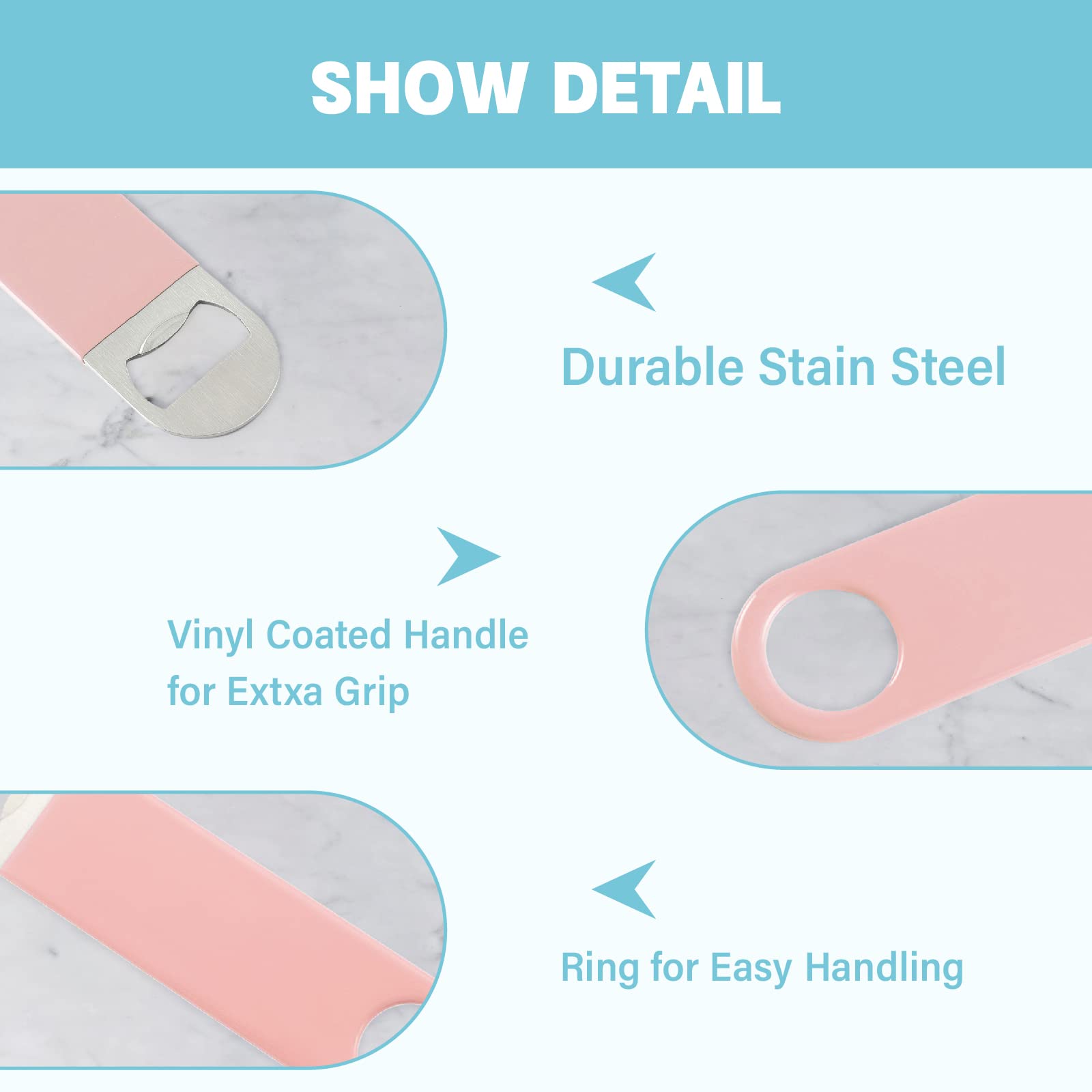 KTOJOY abrelatas plano lateral, robusto para bar o cocina