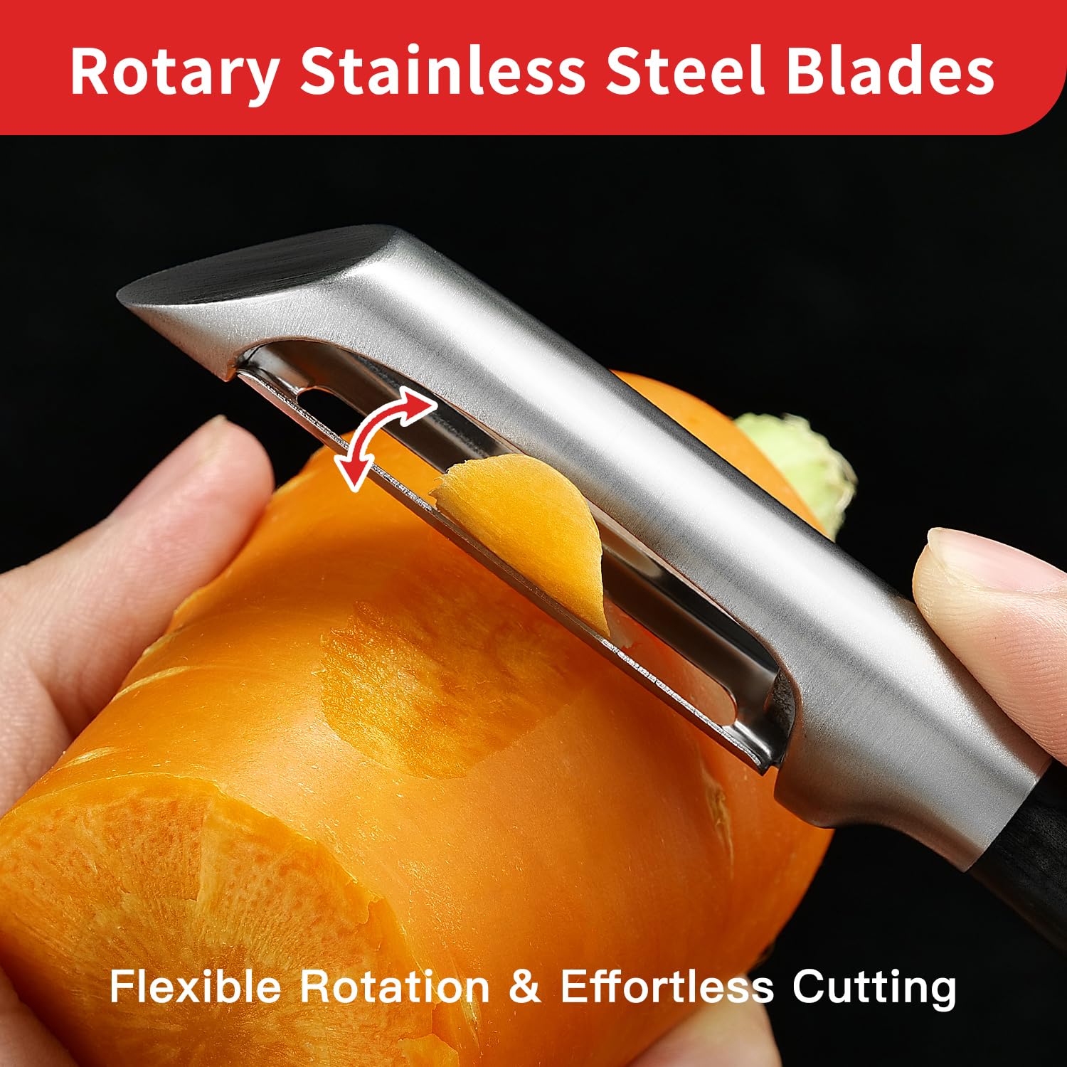 KULUNER uso versátil: pelar, rallar y rebanar.