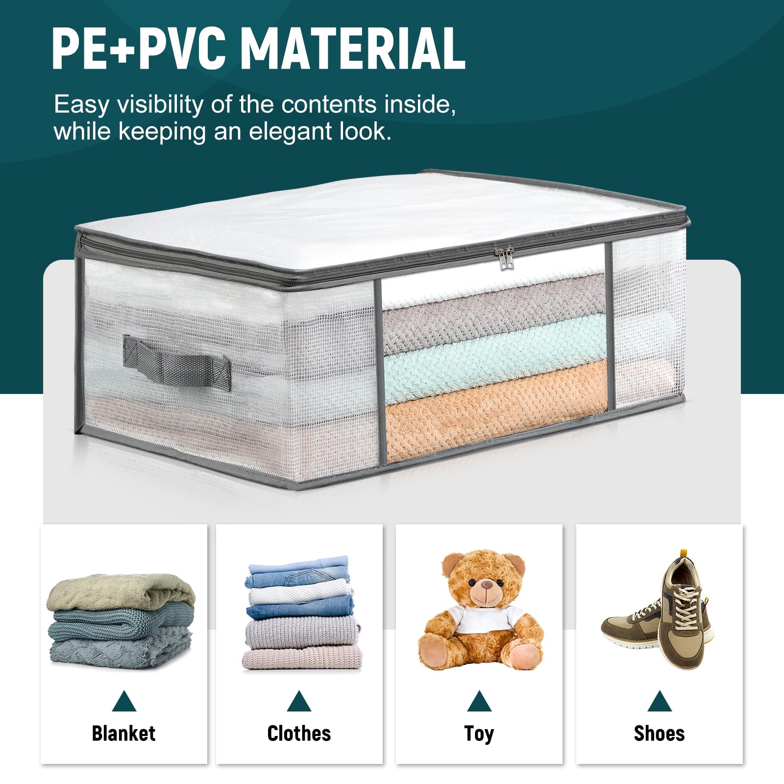 LANDNEOO bolsas con cremallera doble facilitan acceso seguro a prendas.