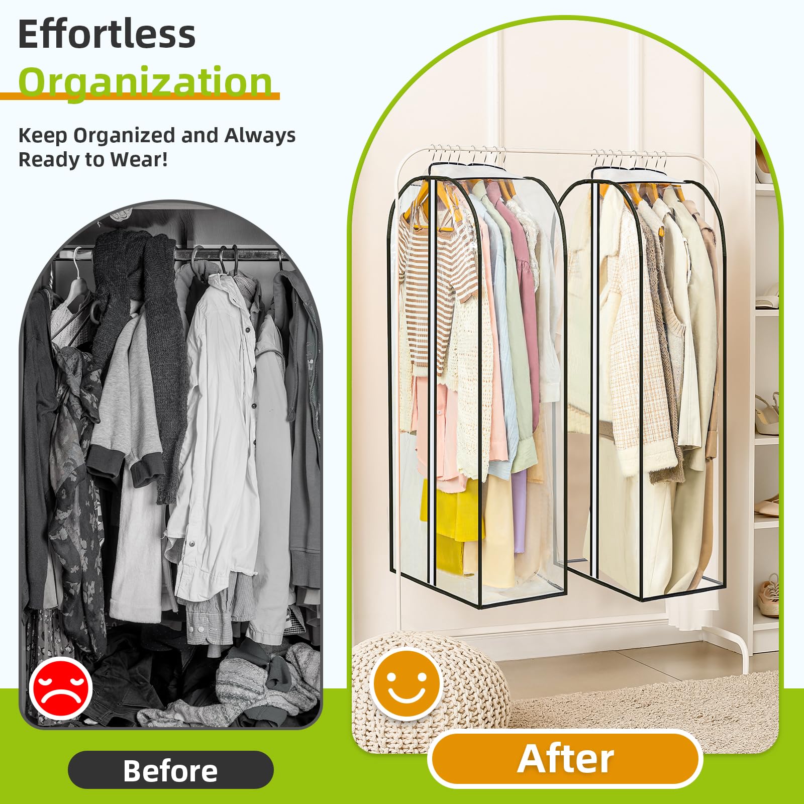 LANDNEOO funda para ropa de viaje, organizado y fácil de llevar