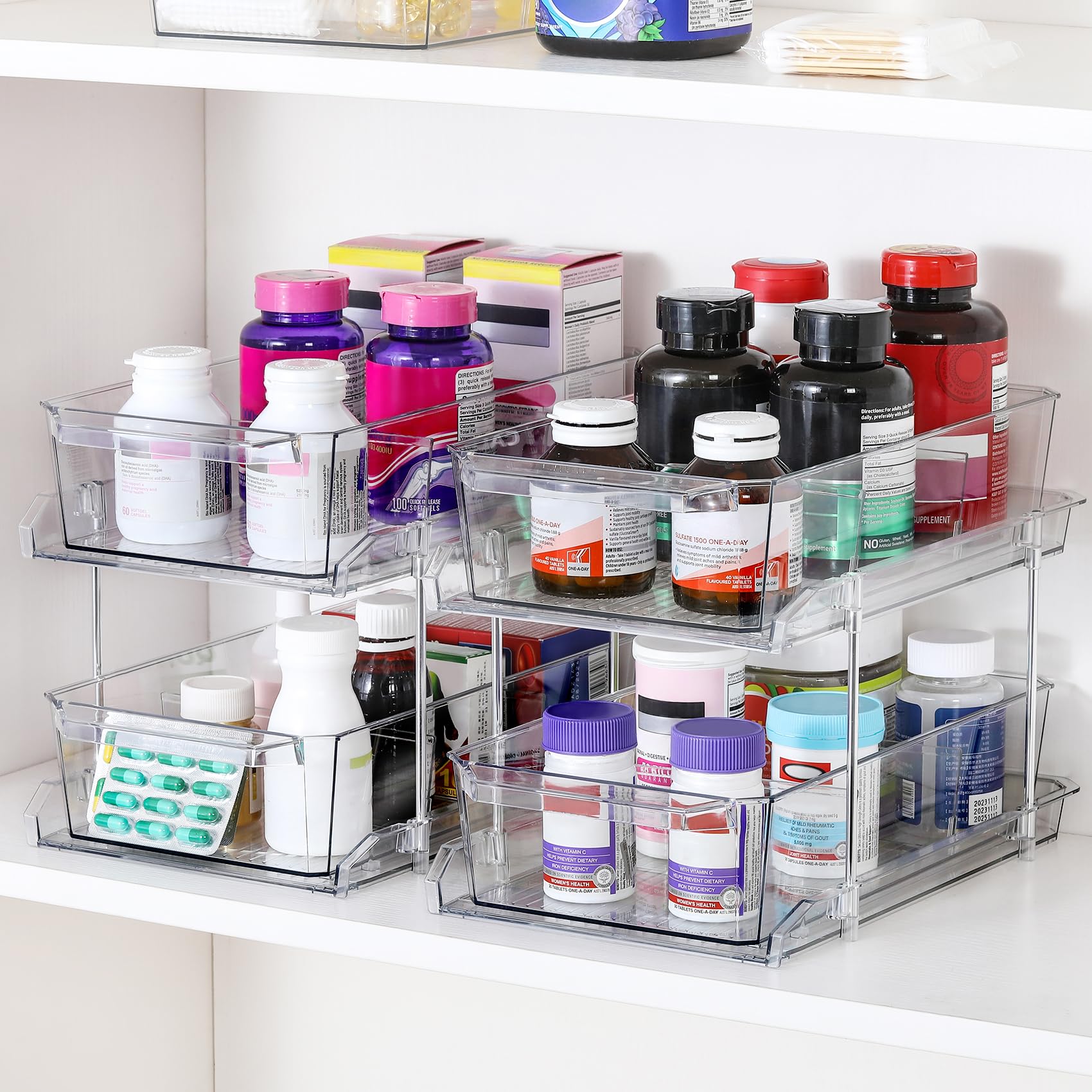 LANDNEOO organizador de baño y maquillaje para encimera ordenada.