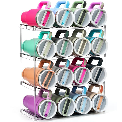 LANDNEOO organizador-botellas Stanley 40oz apilable para estantes ordenados