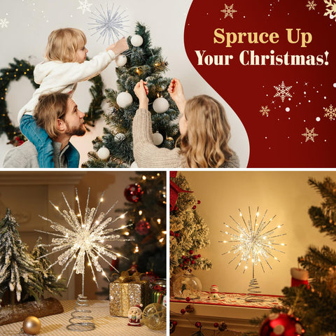 Lewondr base espiral estable que se sujeta firmemente en la punta del árbol.