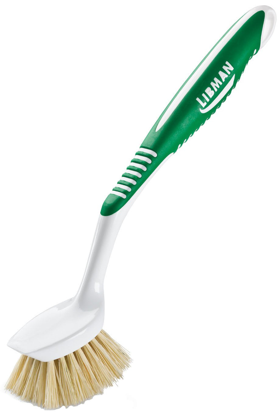 Libman cepillo para cocina y verduras con cerdas naturales, limpia frutas sin dañarlas.
