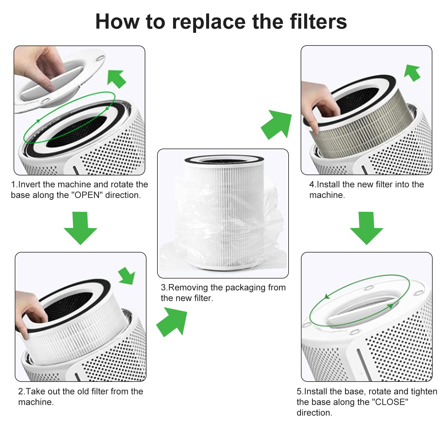 Lichelete vida útil estimada del filtro 2200 horas.