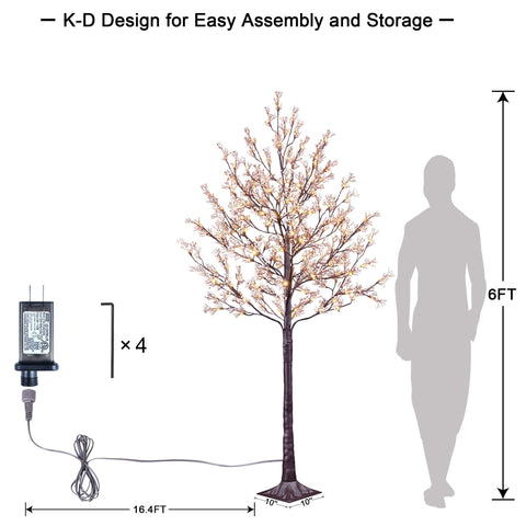 176 LEDs cálidos crean un ambiente suave Lightshare