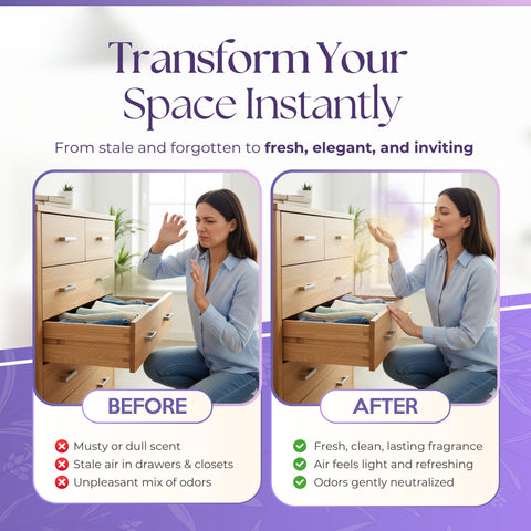 Linda's Essentials saquitos de lavanda para coche, aroma relajante durante viajes.