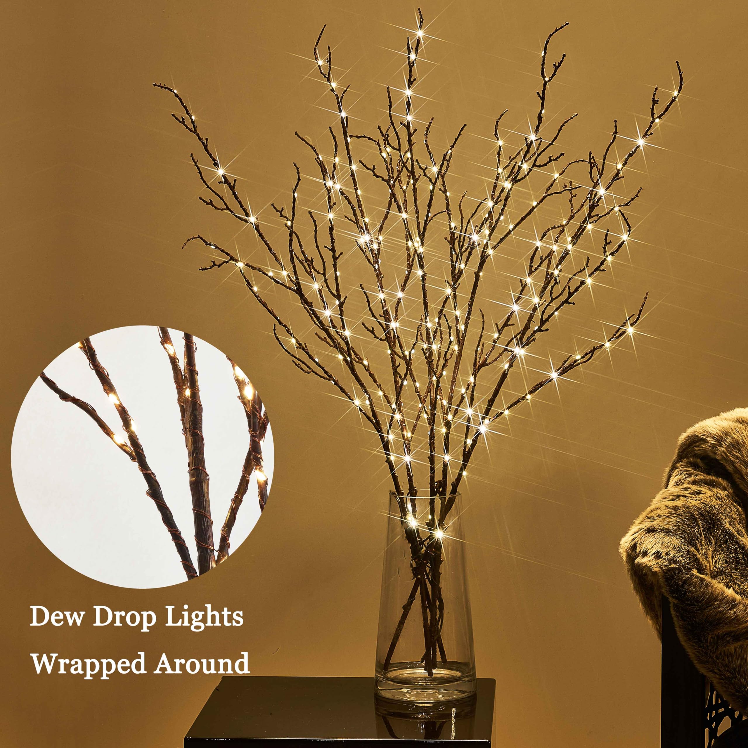 LITBLOOM control dimmer y temporizador para ajustar la iluminación.