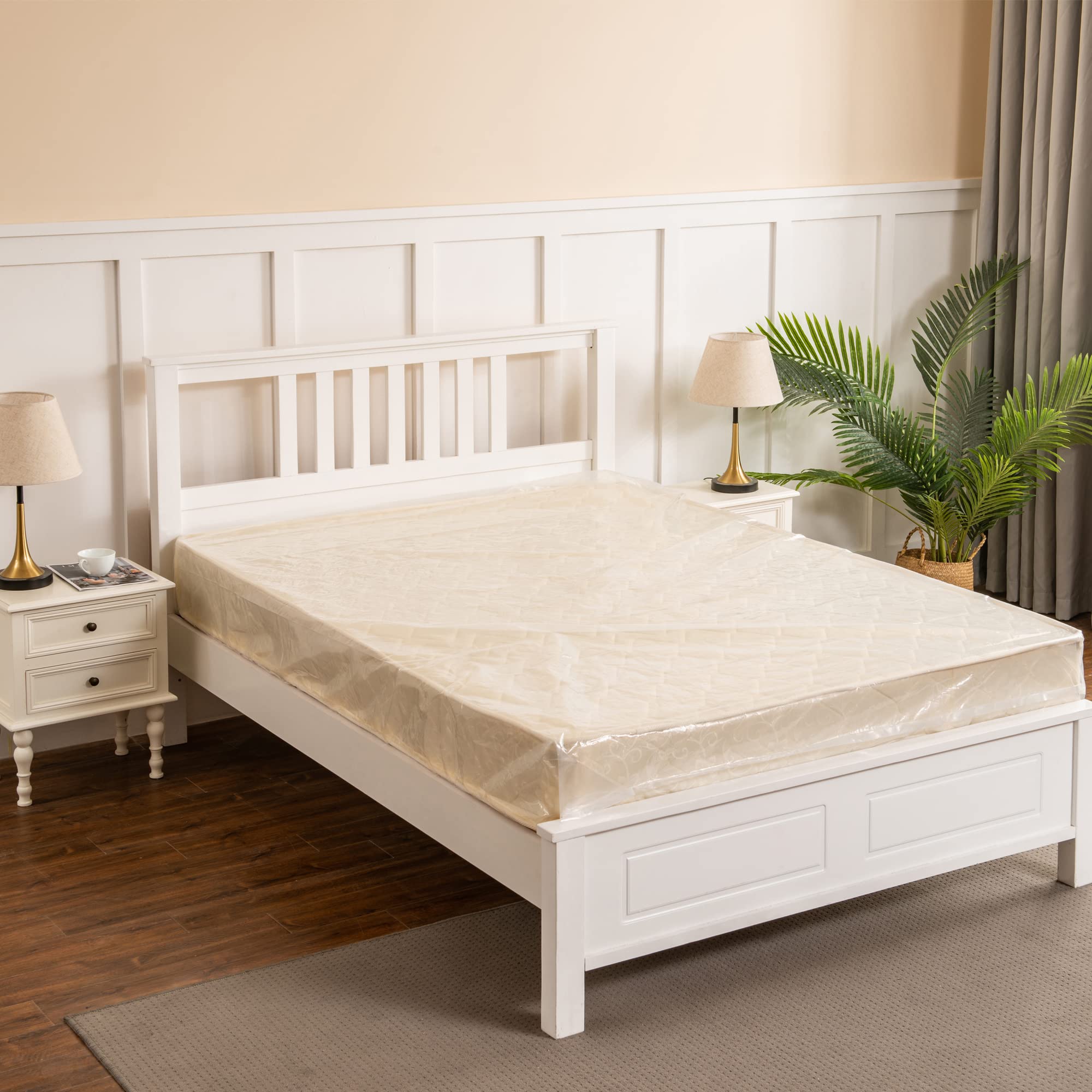 Liyaomix protector impermeable para colchón tamaño rey protege almacenamiento.