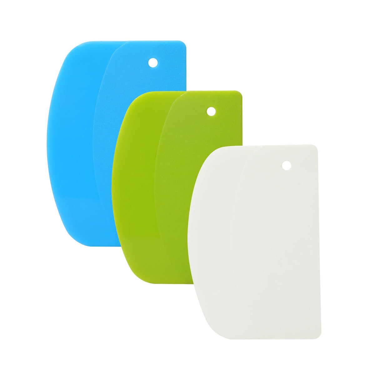 LKbeuuu tres piezas espátulas masa para cortar y repartir de forma eficiente.