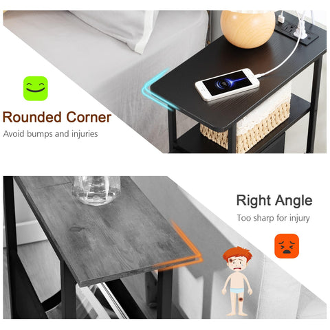 LOAKEKEL puertos USB y USB-C para cargar dispositivos