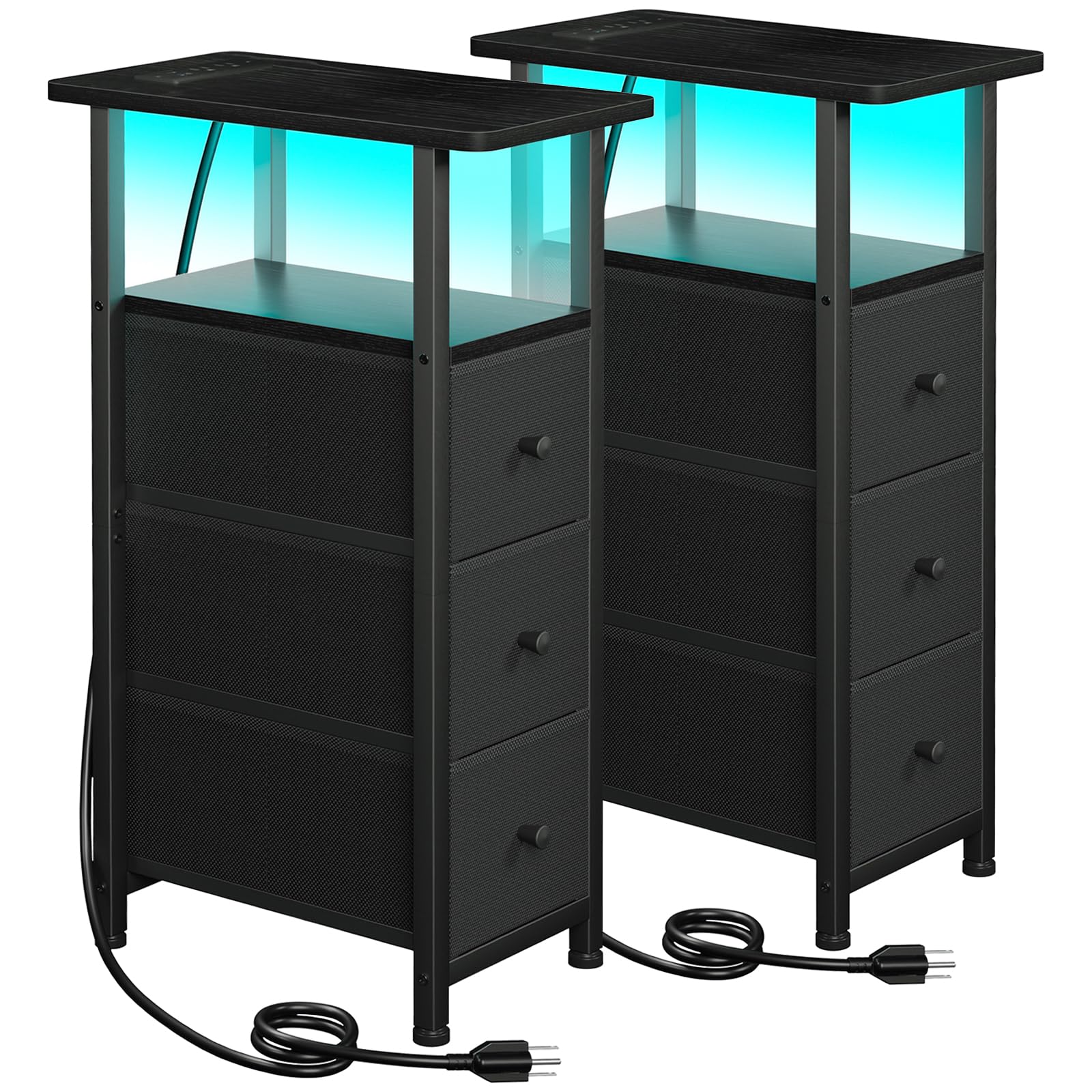 LOAKEKEL mesa auxiliar estrecha superior, ideal para salas pequeñas