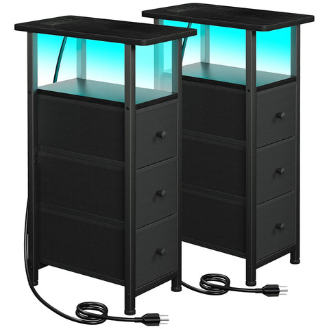 LOAKEKEL mesa auxiliar estrecha superior, ideal para salas pequeñas