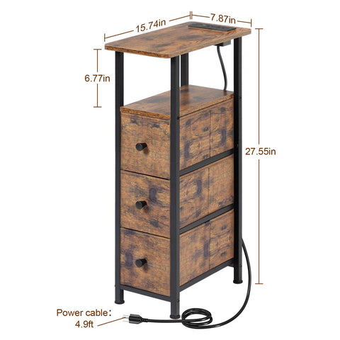 LOAKEKEL zona de carga integrada con USB y Tipo-C para dispositivos