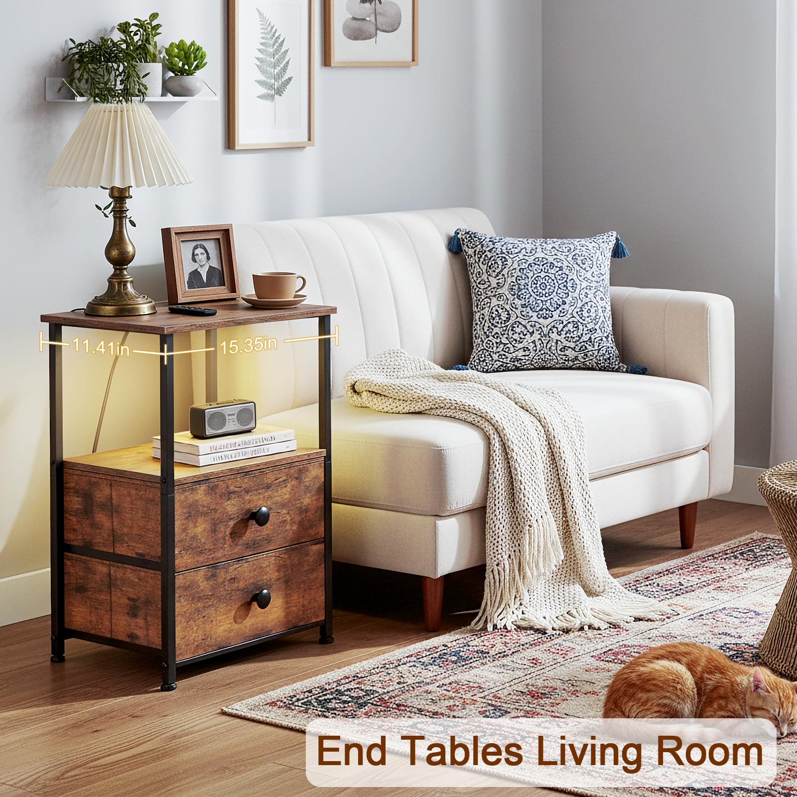 Ensamblaje sencillo de la mesita LOAKEKEL con piezas numeradas