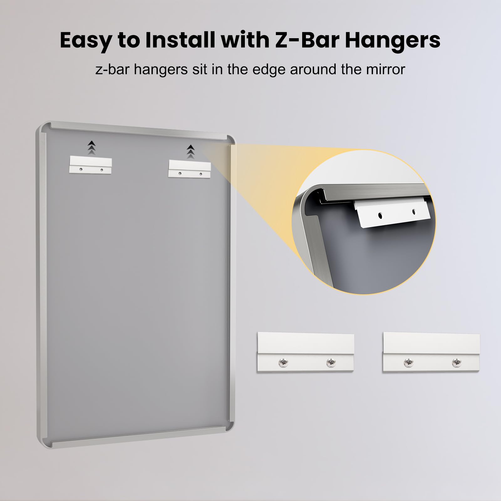 LOAAO espejo de baño ofrece imagen HD sin distorsión