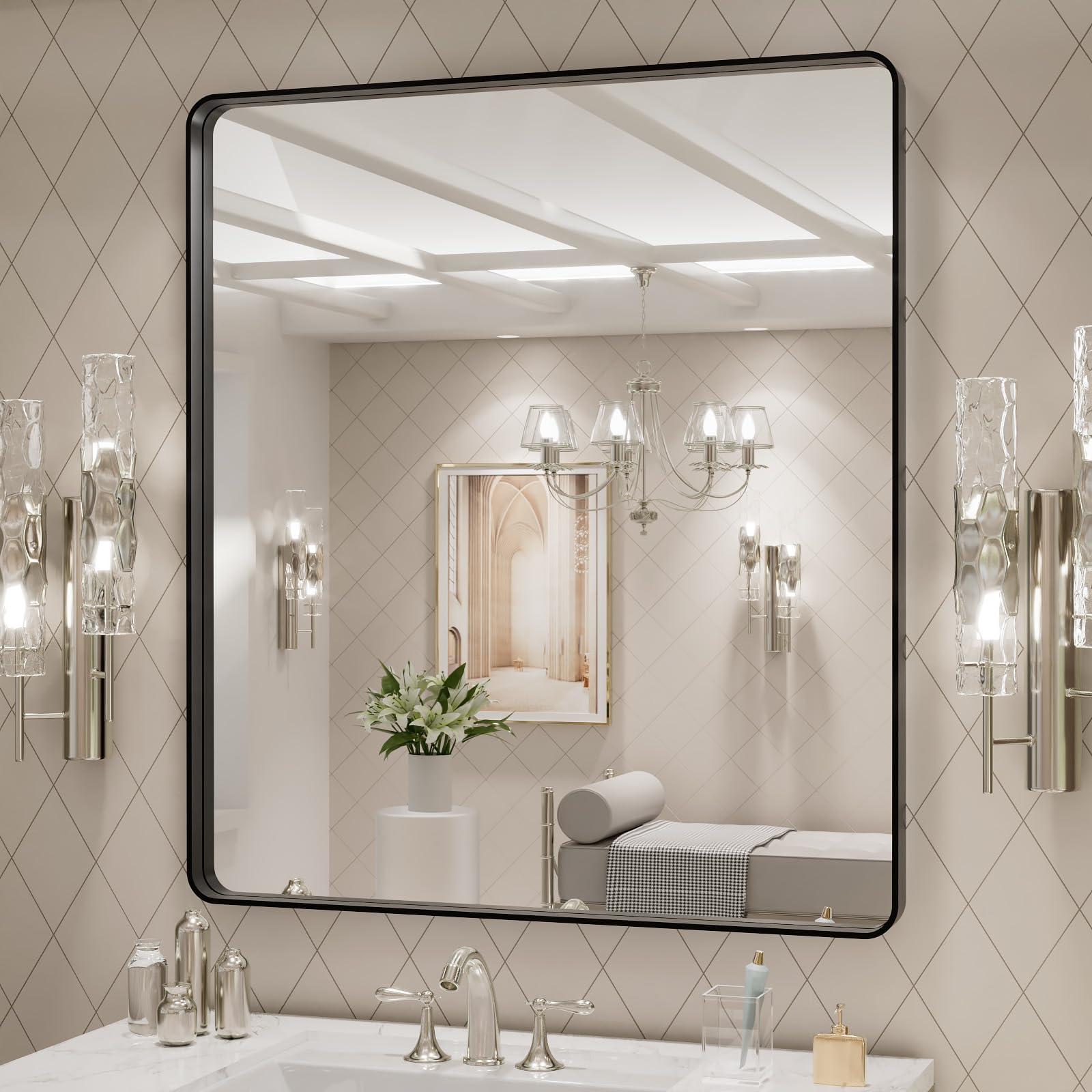 LOAAO vidrio templado claro ofrece reflejos nítidos sin distorsión