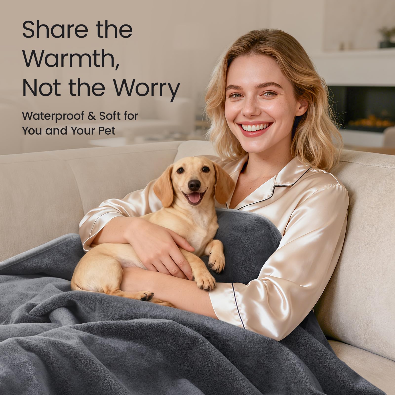 LOOBANI manta 40x60, tamaño ideal para sofá o asiento único