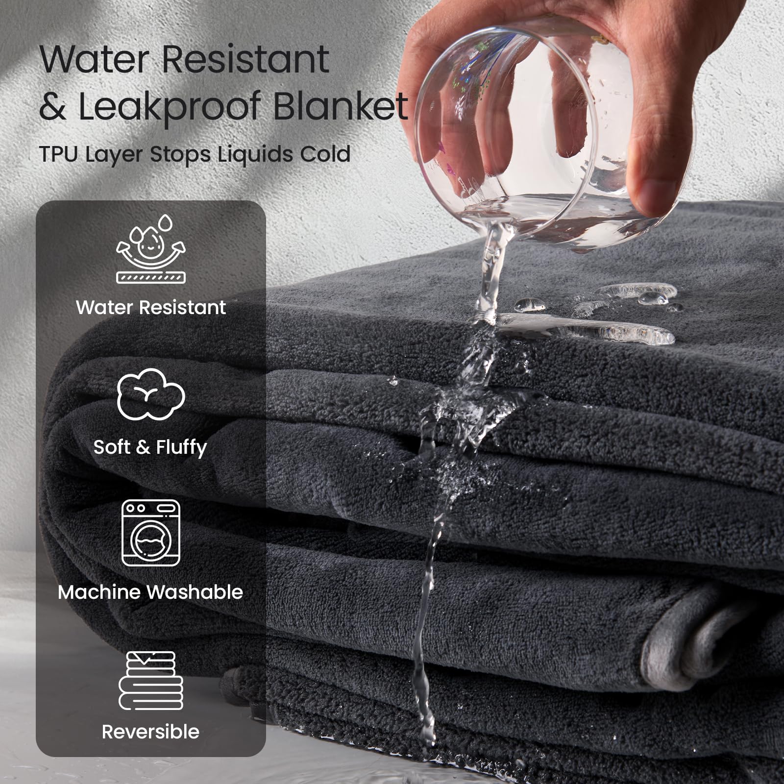 LOOBANI manta uso sofá y cama, protección versátil para muebles.