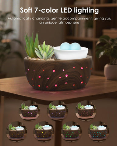 Luxarapy cuenco suculenta para derretir ceras y difundir aromas