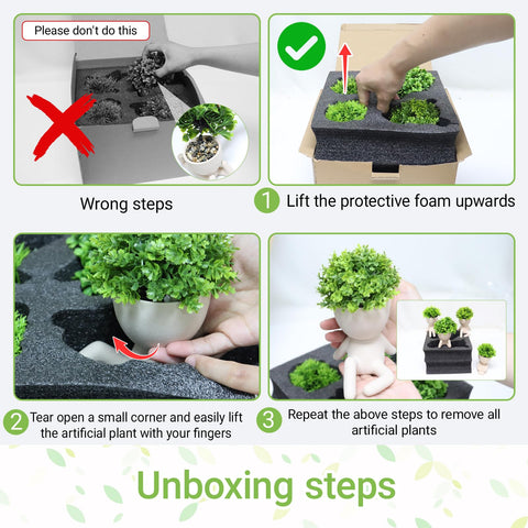 MAKHOT espacio verde sin cuidado, color permanente para hogar u oficina.