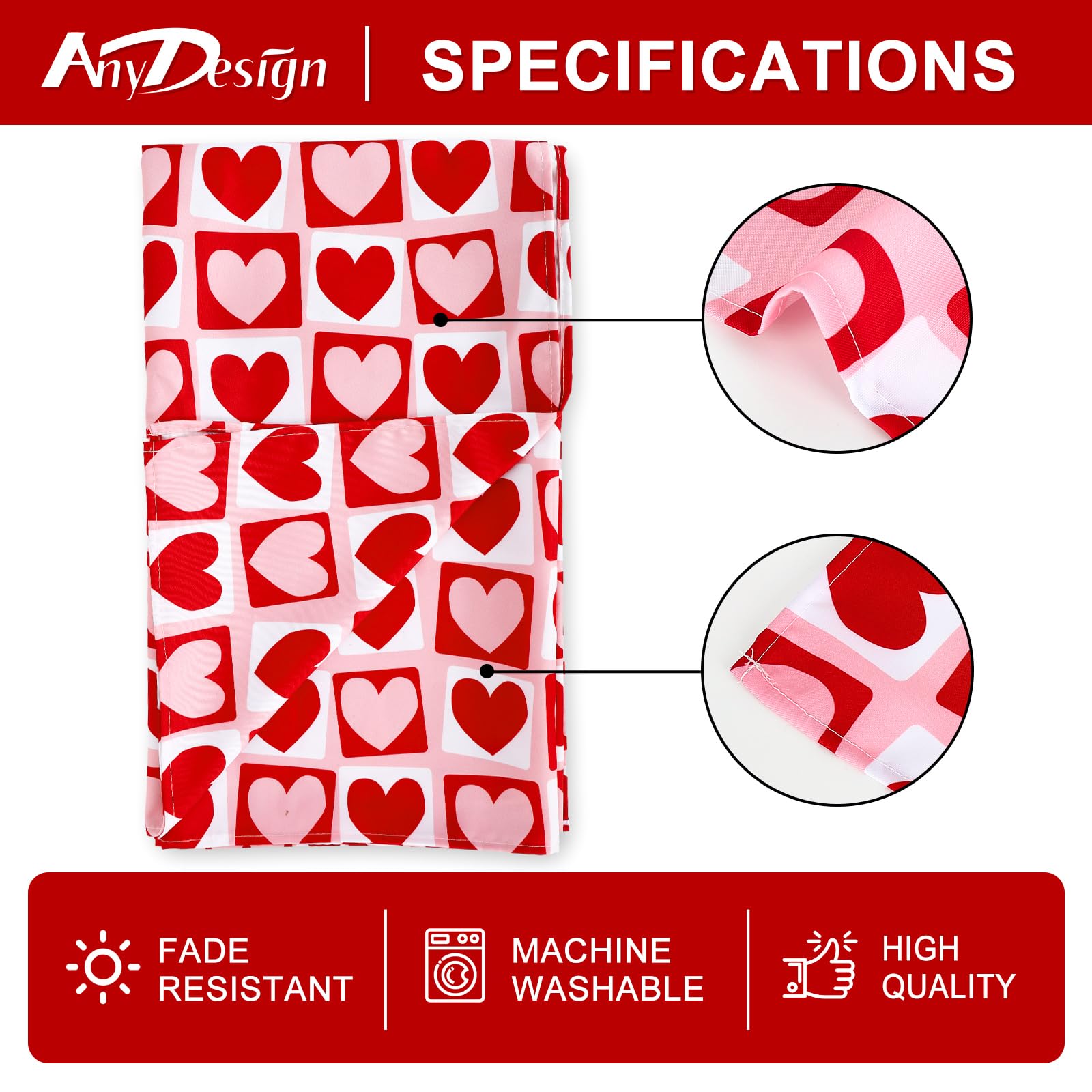 Mantel valentines-tablecloth añade ambiente romántico a cualquier ocasión.