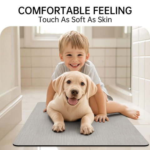 Mecko Alfombra de baño 16x24 pulgadas, tamaño perfecto para entradas.