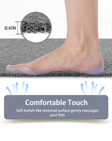 Mecko fondo de cuadros antideslizante mantiene la alfombrilla en su lugar